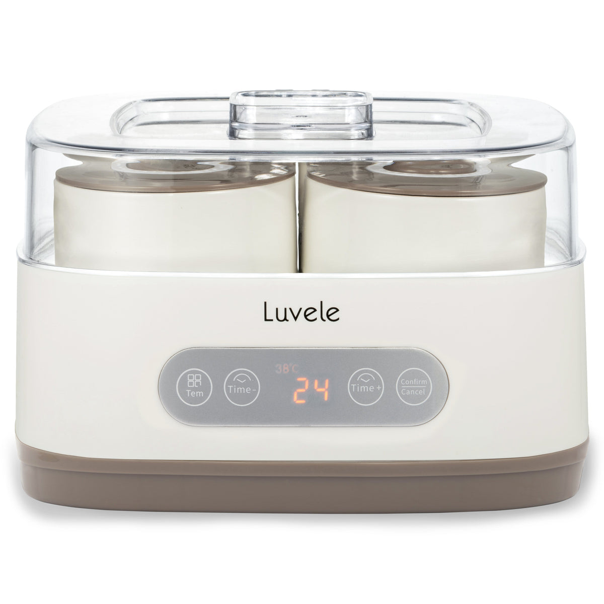 LUVELE PURE YOGURT MAKER 4X 400ML CERAMIC JARS SCD & GAPS DIET