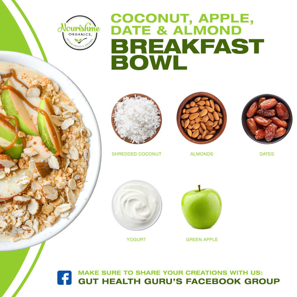 Coconut, Apple, Date & Almond Breakfast Bowl
