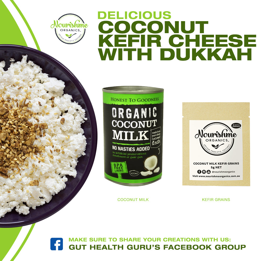 Coconut Kefir Cheese with Dukkah