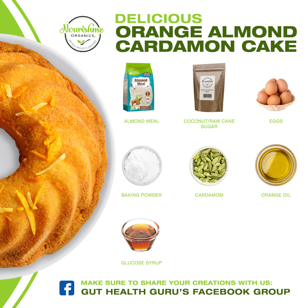 Orange Almond Cardamon Cake