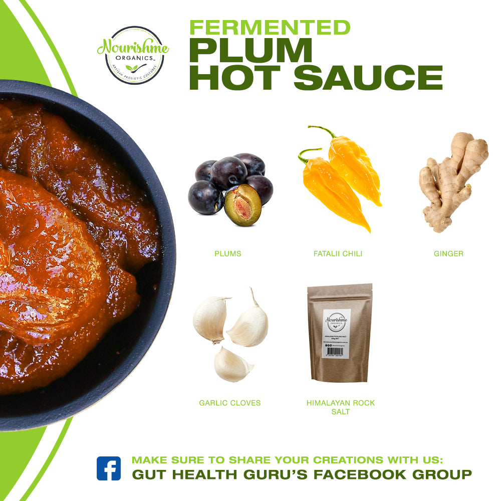 Fermented Plum Hot Sauce Nourishme Organics
