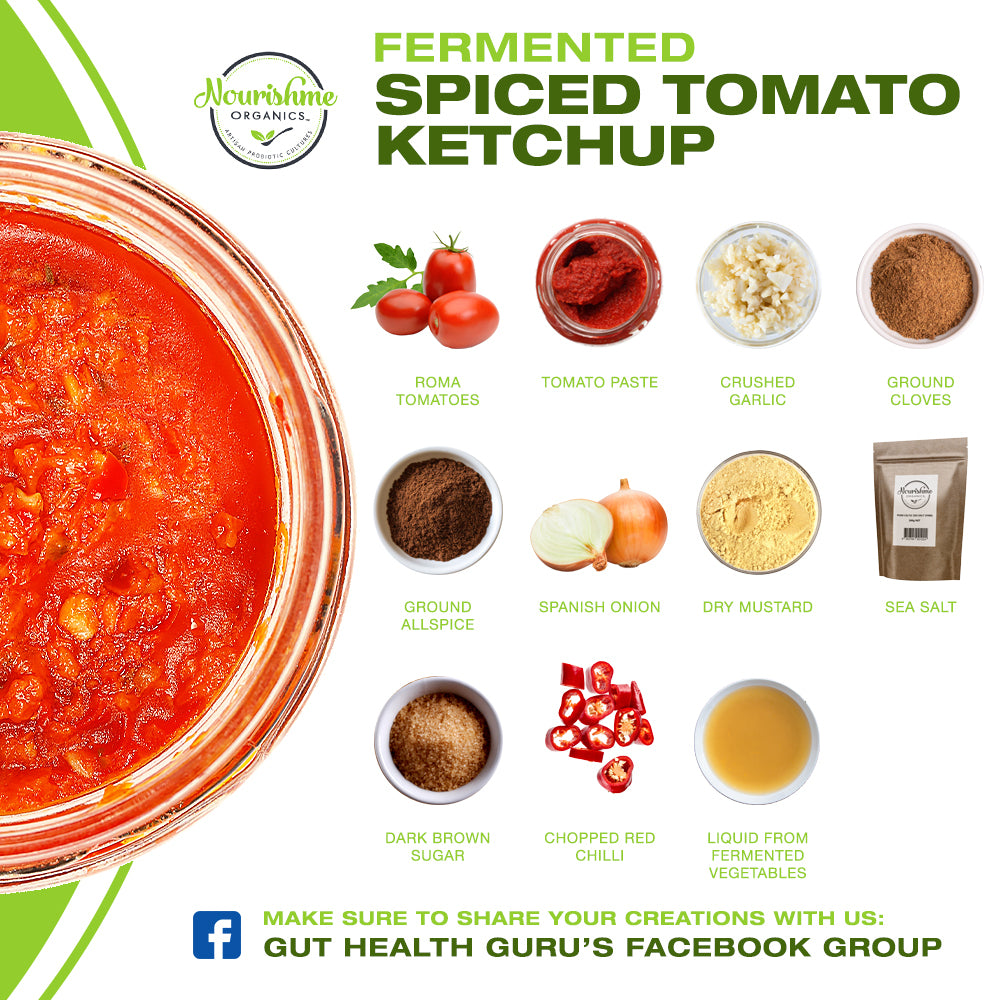 Fermented Spiced Tomato Ketchup Nourishme Organics