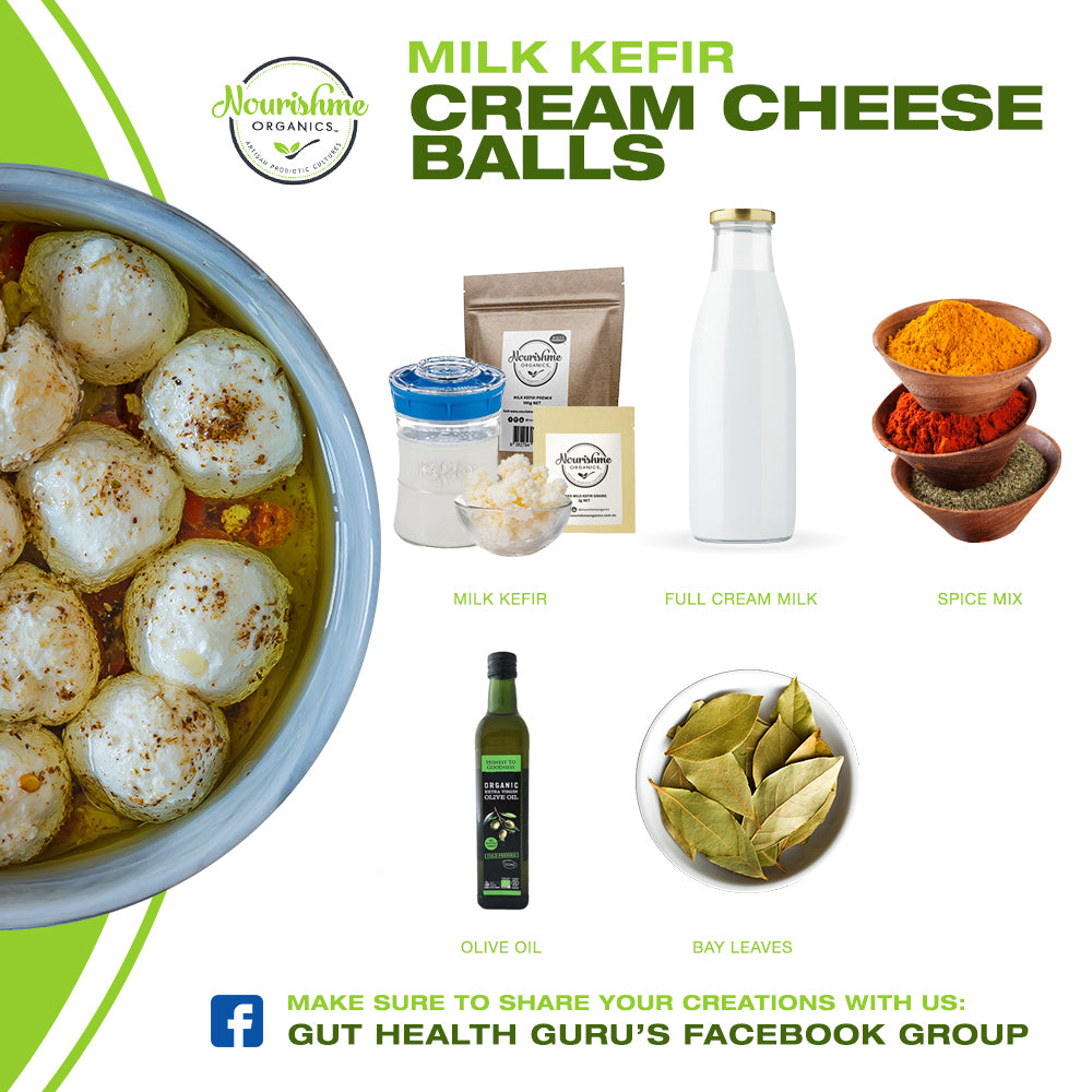 Milk Kefir Cream Cheese Balls