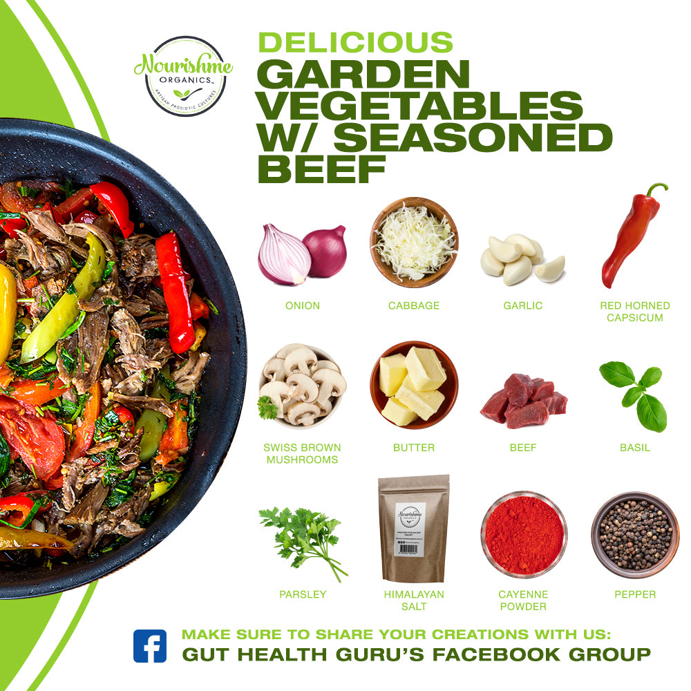 Garden Vegetables with Seasoned Beef