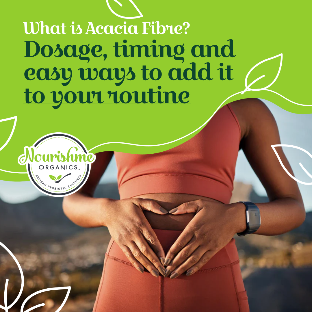 Woman in activewear making a heart shape over her stomach, representing good gut health and digestive wellness.