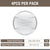 Pickle Pebbles - Glass Fermentation Weights for Mason Jars - Regular Mouth Size - 4 PACK