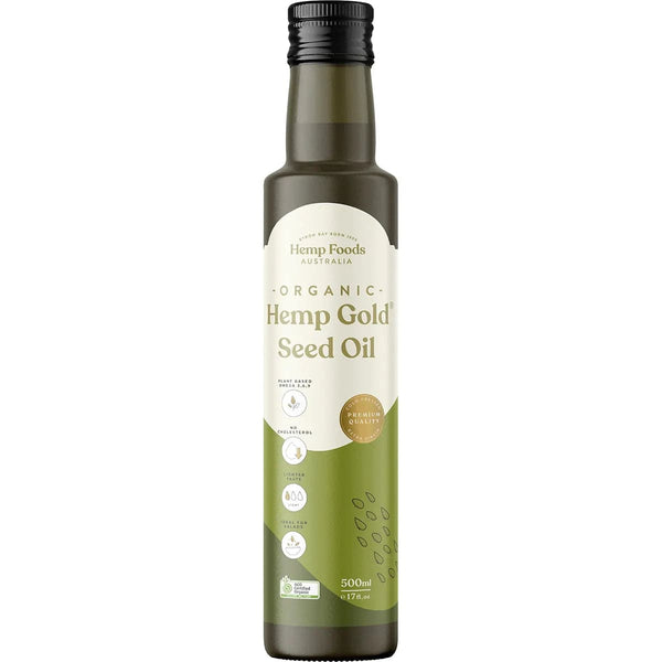 Minyak Rami Organik Hemp Foods Gold 250ml - Diperas Dingin 