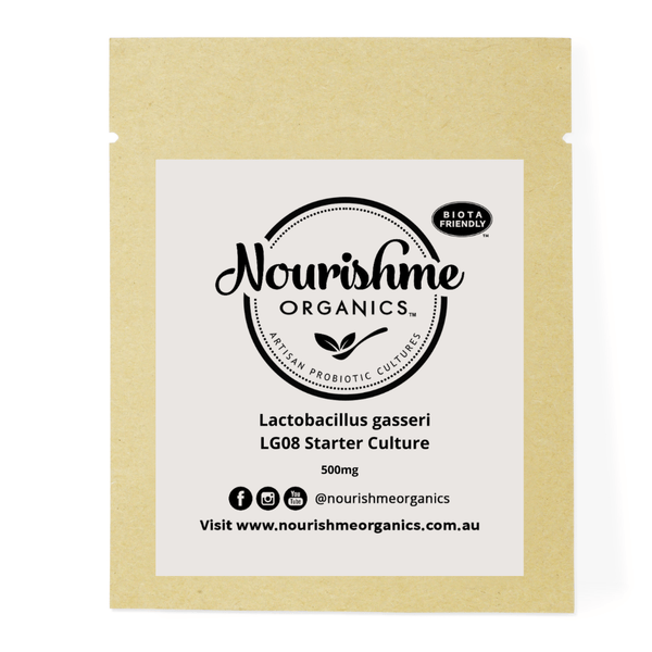 Lactobacillus gasseri LG08 Starter Culture – 100 Billion CFU per Sachet | 3 x 500mg Sachets for Homemade Fermented Dairy
