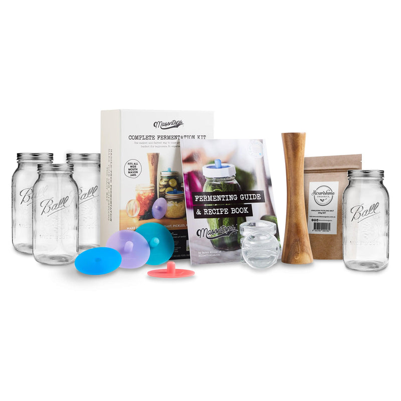 Masontops Pickle Pipes - Valvole Di Fermentazione Senza Acqua Per Barattoli | Coperchi In Silicone Per Crauti E Kimchi