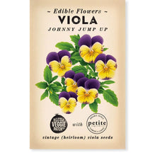 VIOLA "JOHNNY JUMP UP" HEIRLOOM SEEDS