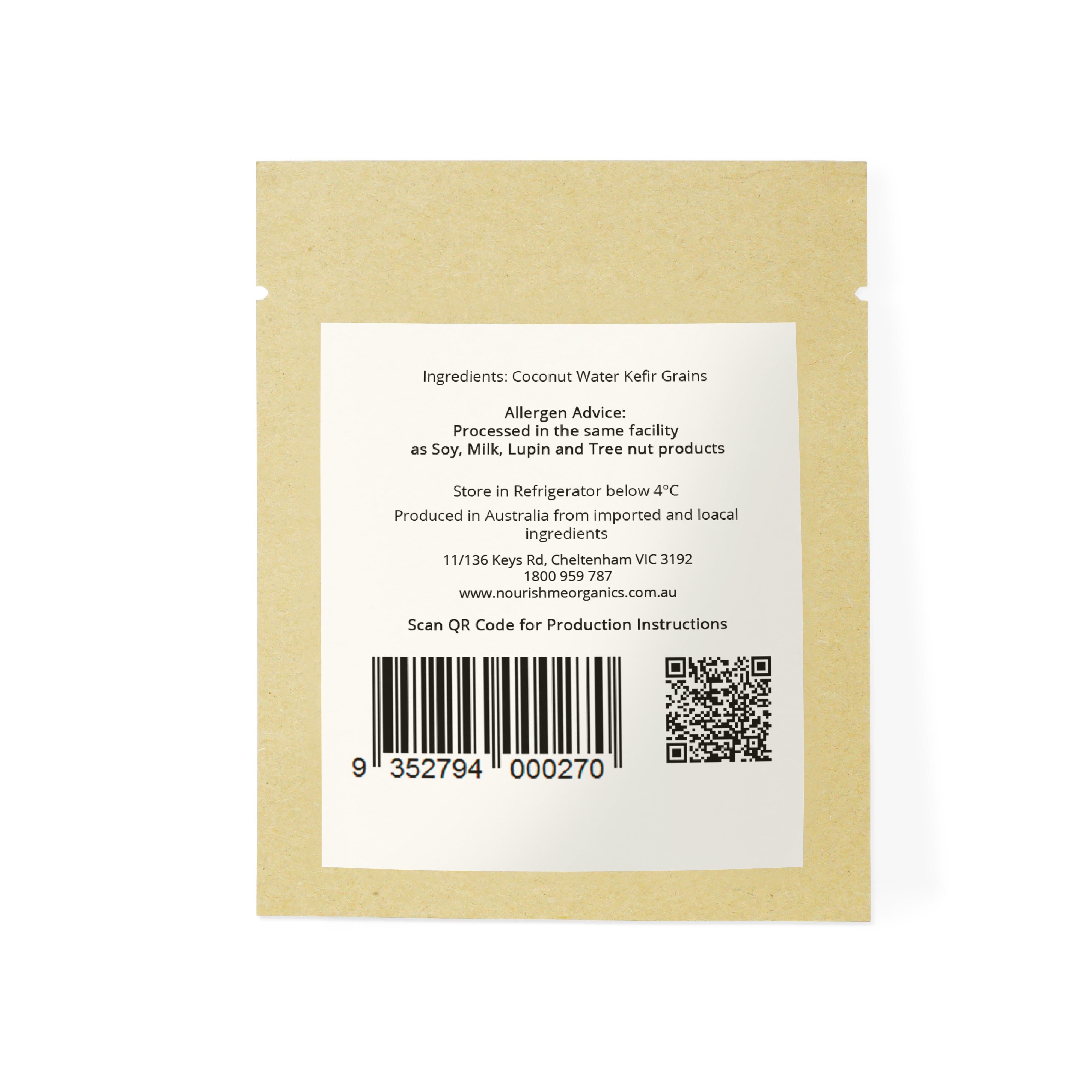 Raw Organic Coconut Water Kefir Grains Nourishme Organics