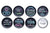 CHALK TOPS - CHALKBOARD MASON JAR LIDS - WIDE MOUTH - 8 PACK