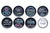 CHALK TOPS - CHALKBOARD MASON JAR LIDS - WIDE MOUTH - 8 PACK