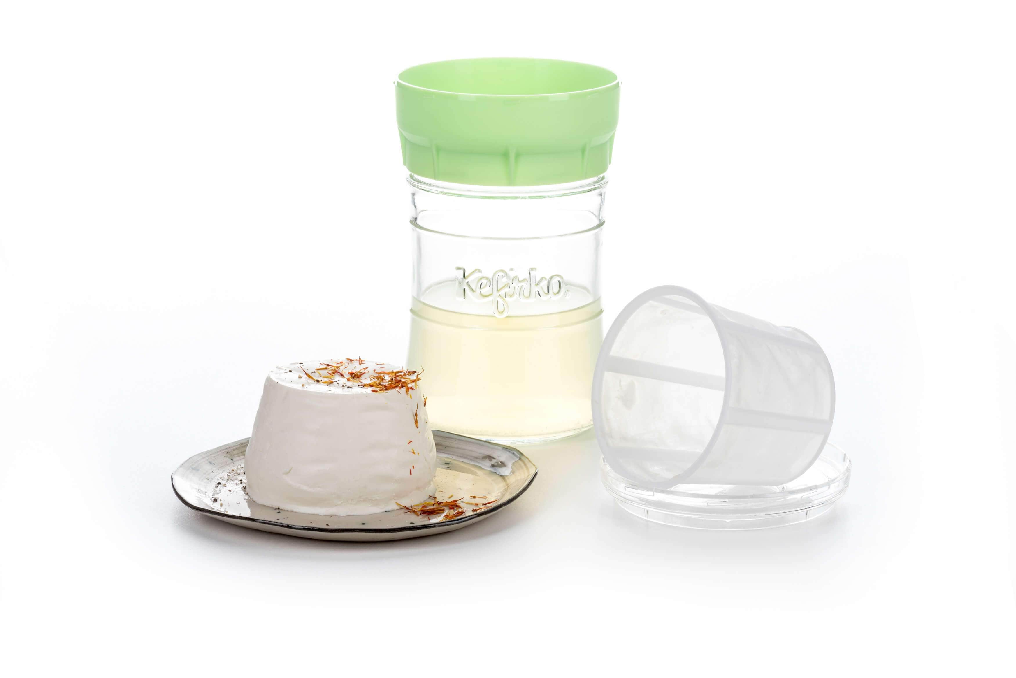 Kefirko Kefir Maker 848ml - Set Per Fare Kefir In Casa Con Ricette | Verde - Foto 1