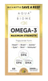 Enzymedica, Aqua Biome, Omega-3, Kekuatan Maksimum, Lemon, - 60 Kapsul Lunak