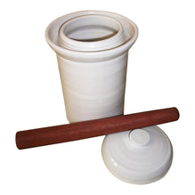 Nourishme Organics Fermentation Crock 2.5L - White