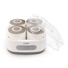 LUVELE PURE YOGURT MAKER 4X 400ML CERAMIC JARS SCD GAPS DIET
