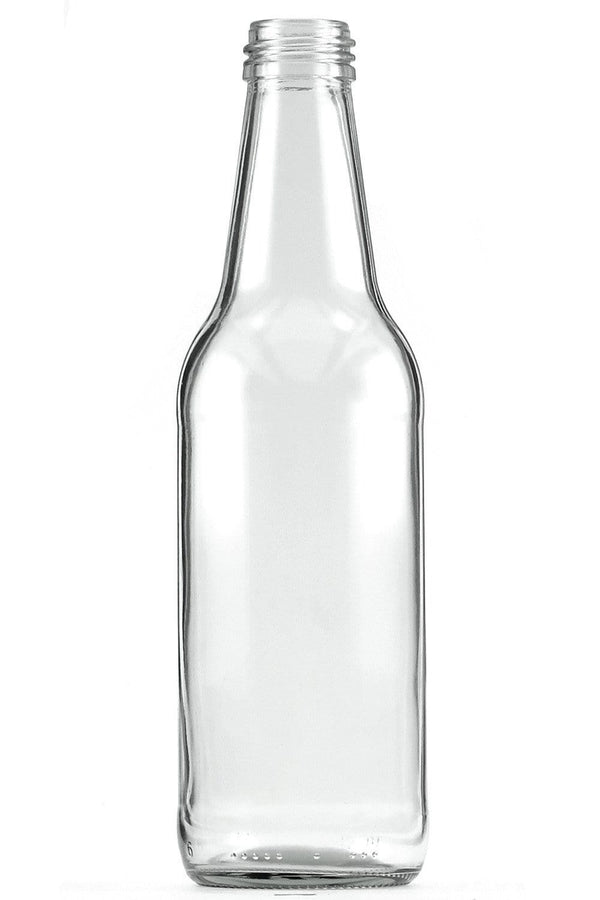 6 パック - 高圧透明ガラス二次発酵ボトル キャップ付き (330ml)